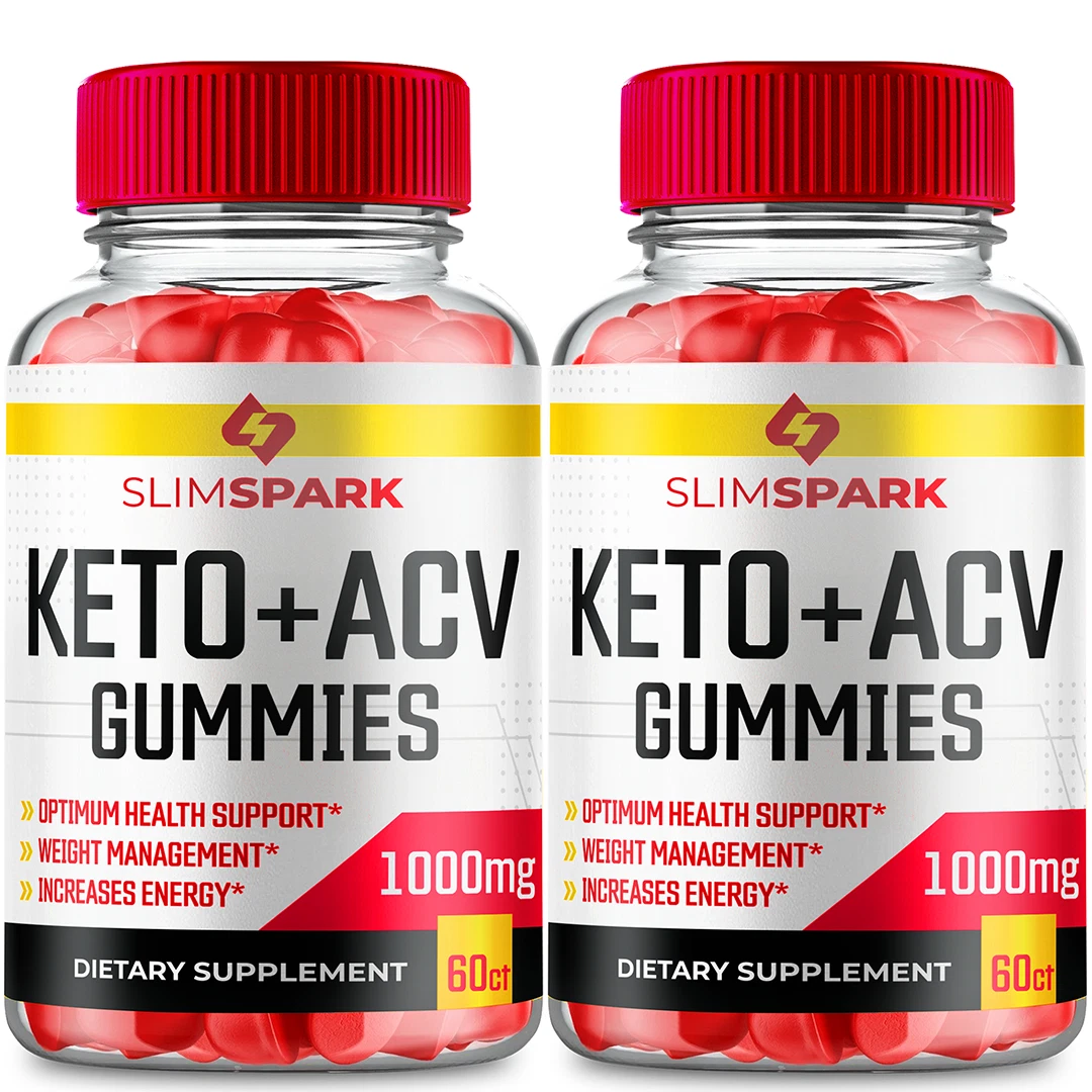 (2 Pack) Slimspark Keto, Slim Spark Keto ACV Gummies Weight Loss (120 Gummies)