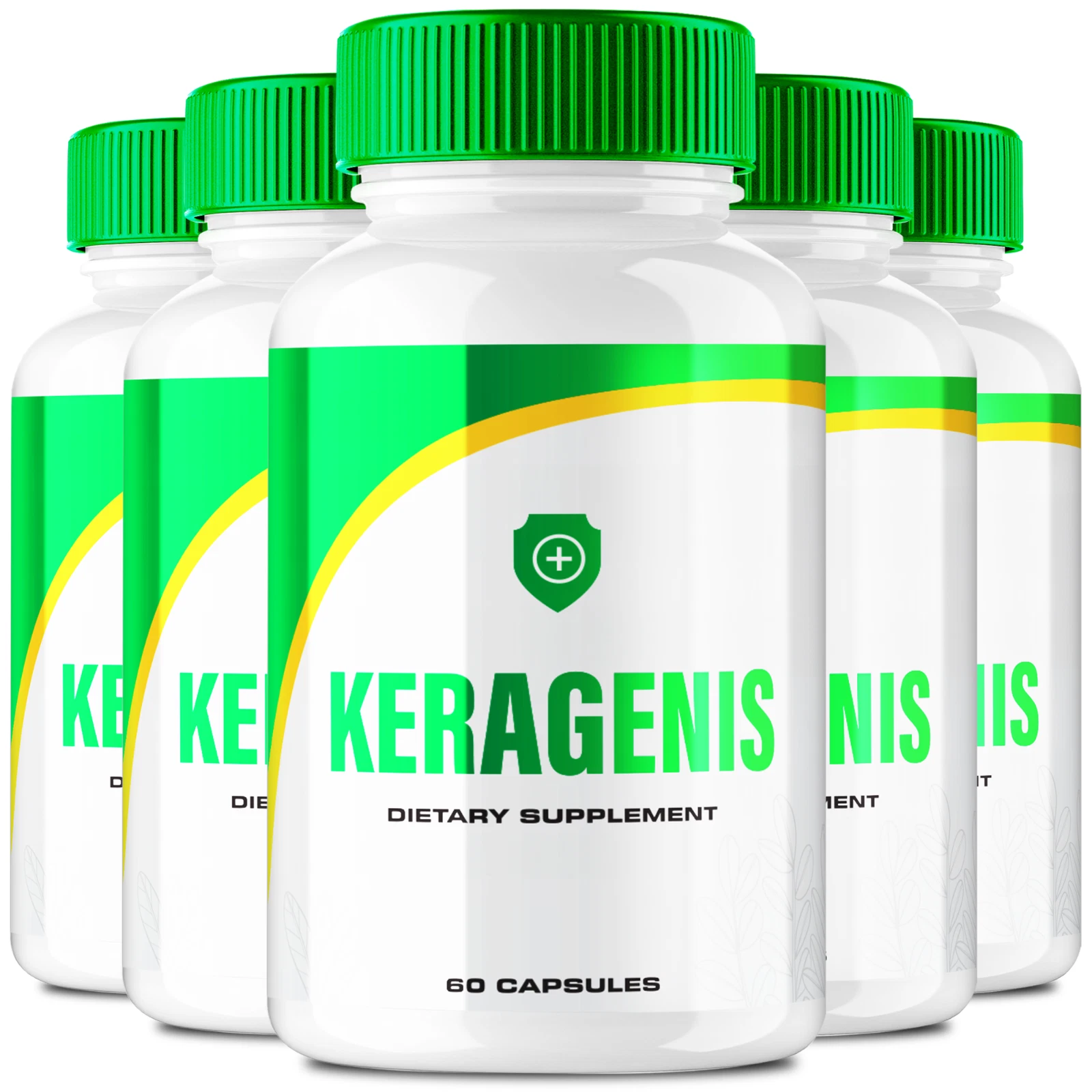(5 Pack) Keragenis Capsules, Kera Genis Healthy Nails Vitamin Supplement Pills