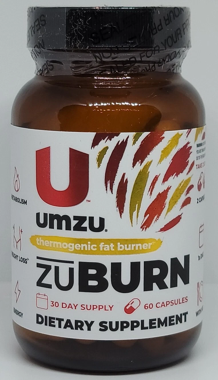 UMZU ZUBURN Thermogenic Fat Burner Dietary Supplement 60 Capsules New Exp. 09/26