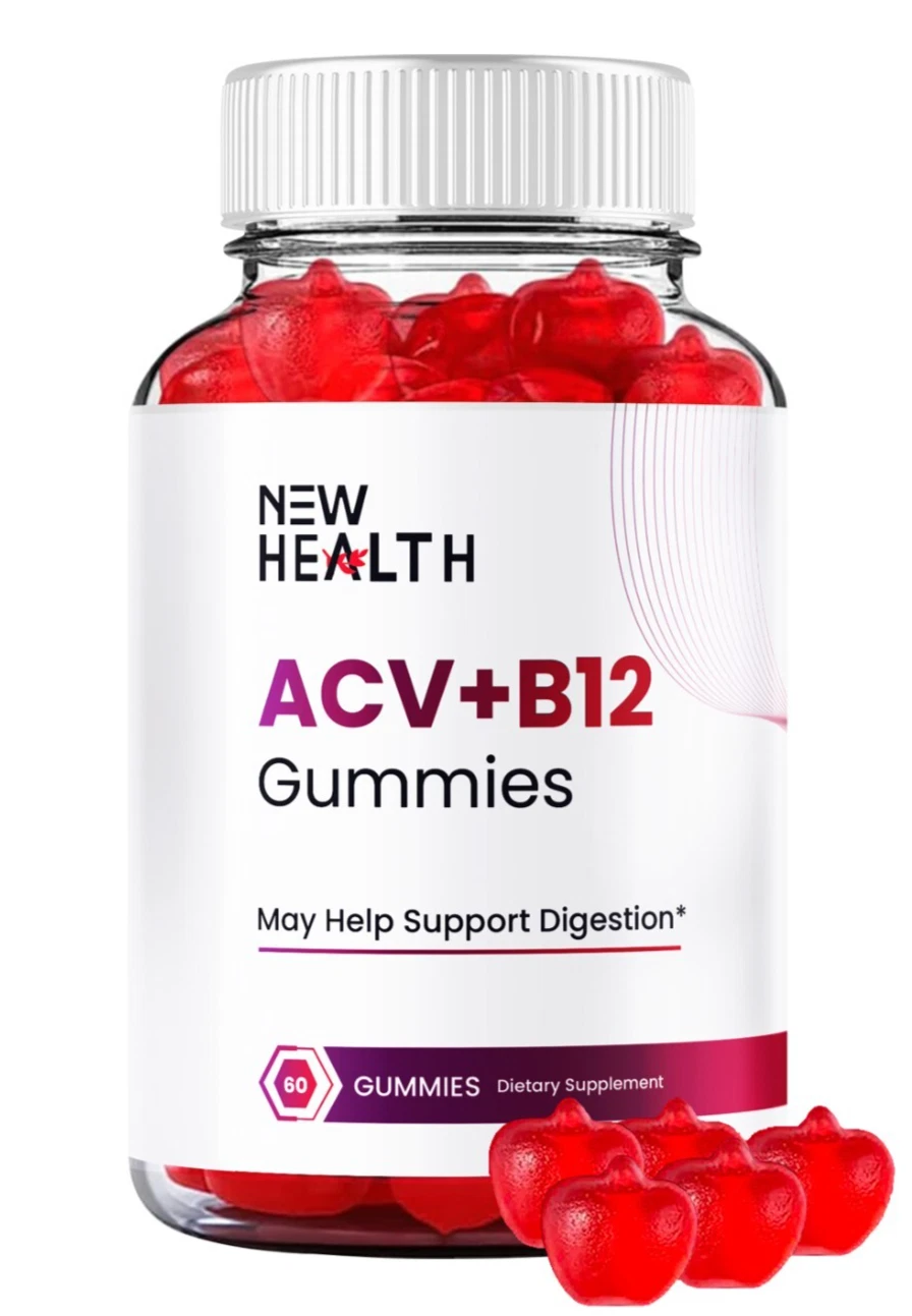 (1 Pack) New Health Advanced ACV+B12 Gummies to Support Weight Loss