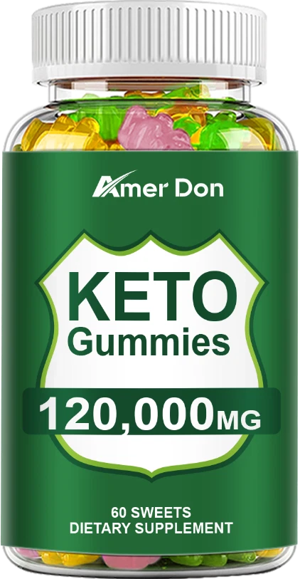 Keto Gummies 120000MG Apple Cider Vinegar ACV Weight Loss Fat Burner 60 Gummy