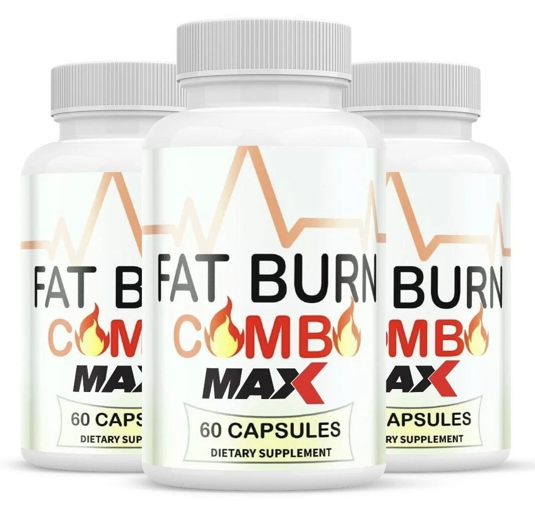 (3 Pack) Fat Burn Combo MAX Capsules to Suppress Appetite & Boost Energy
