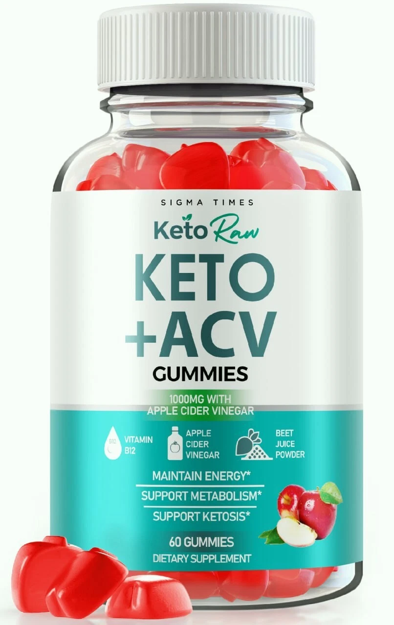 Keto Raw Keto + ACV Gummies for Advanced Weight Loss & Energy 60ct