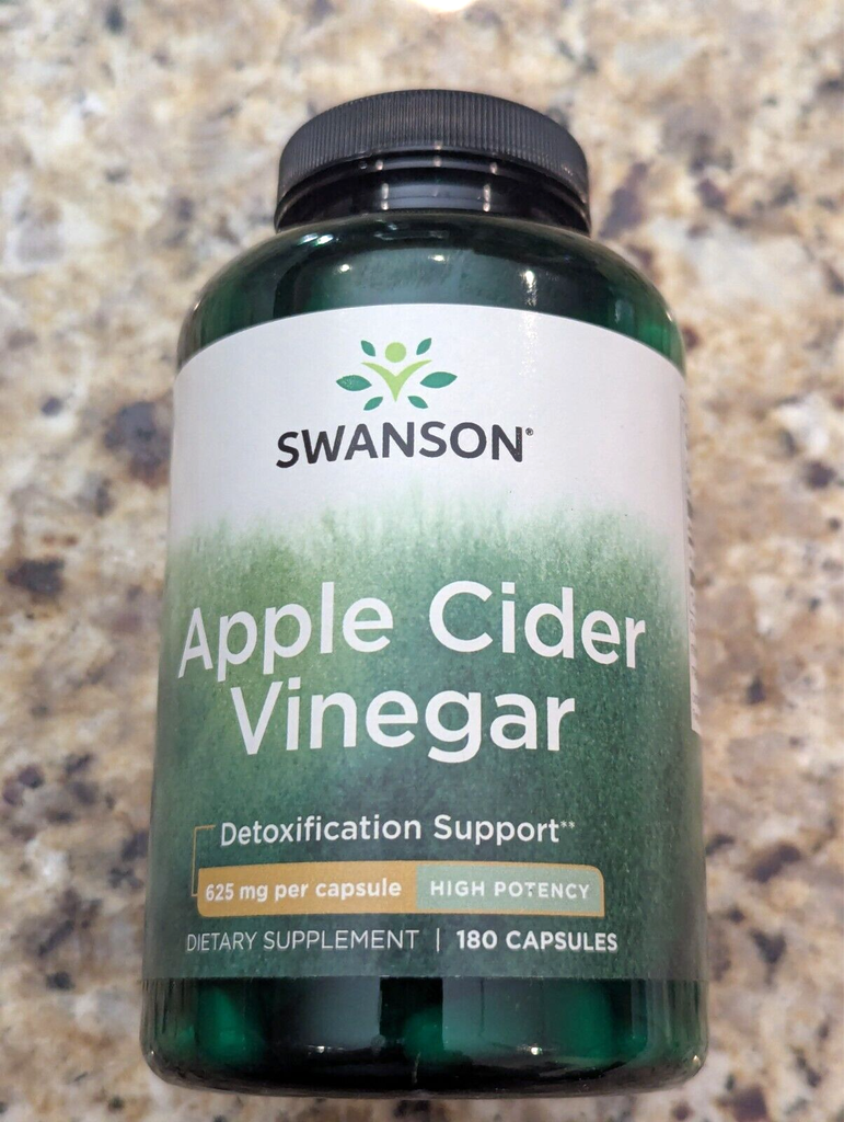 Swanson Apple Cider Vinegar Detoxification Support 180 Capsules exp: 11/2027
