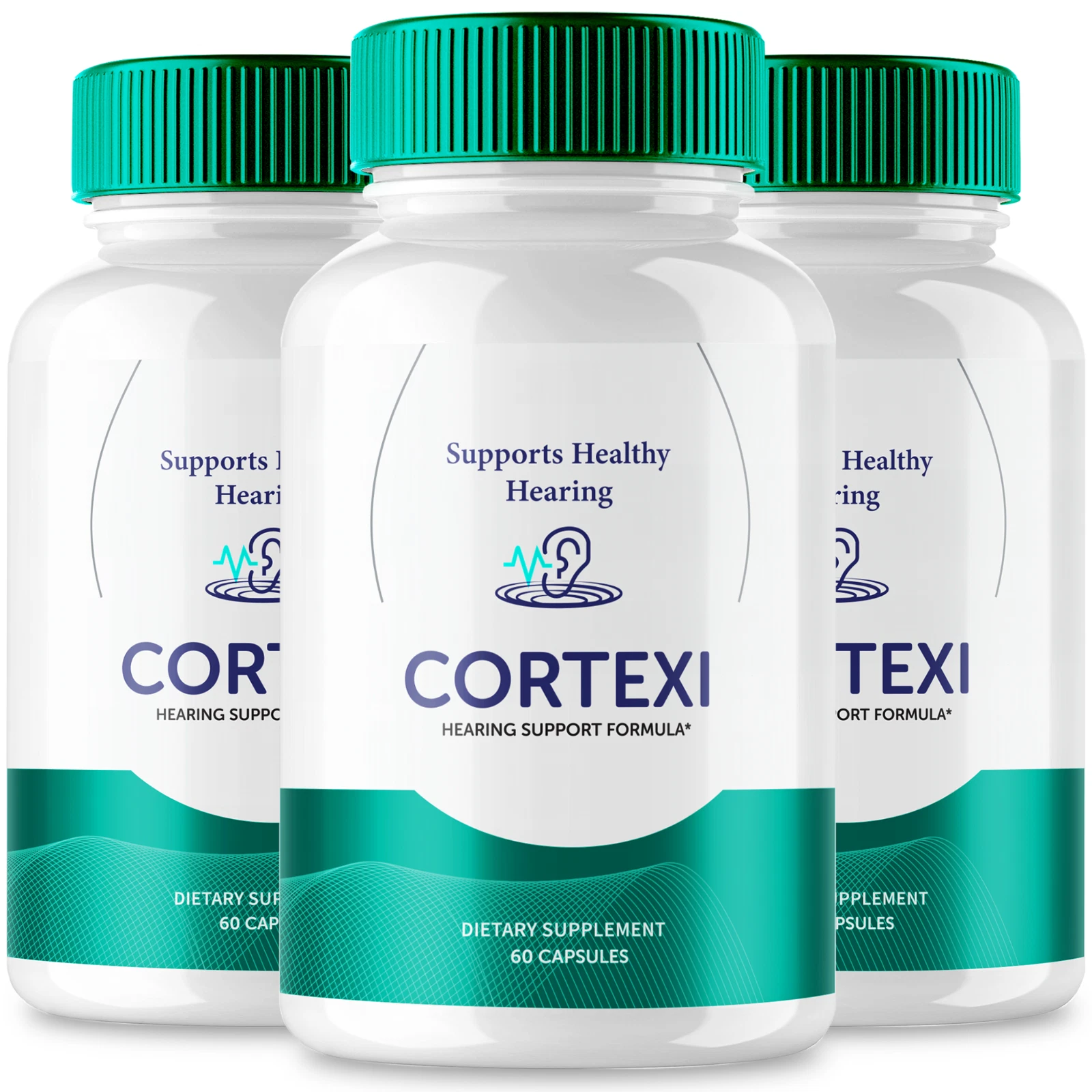 (3 Pack) Cortexi Tinnitus Capsules for Ringing Ears Supplement (180 Capsules)