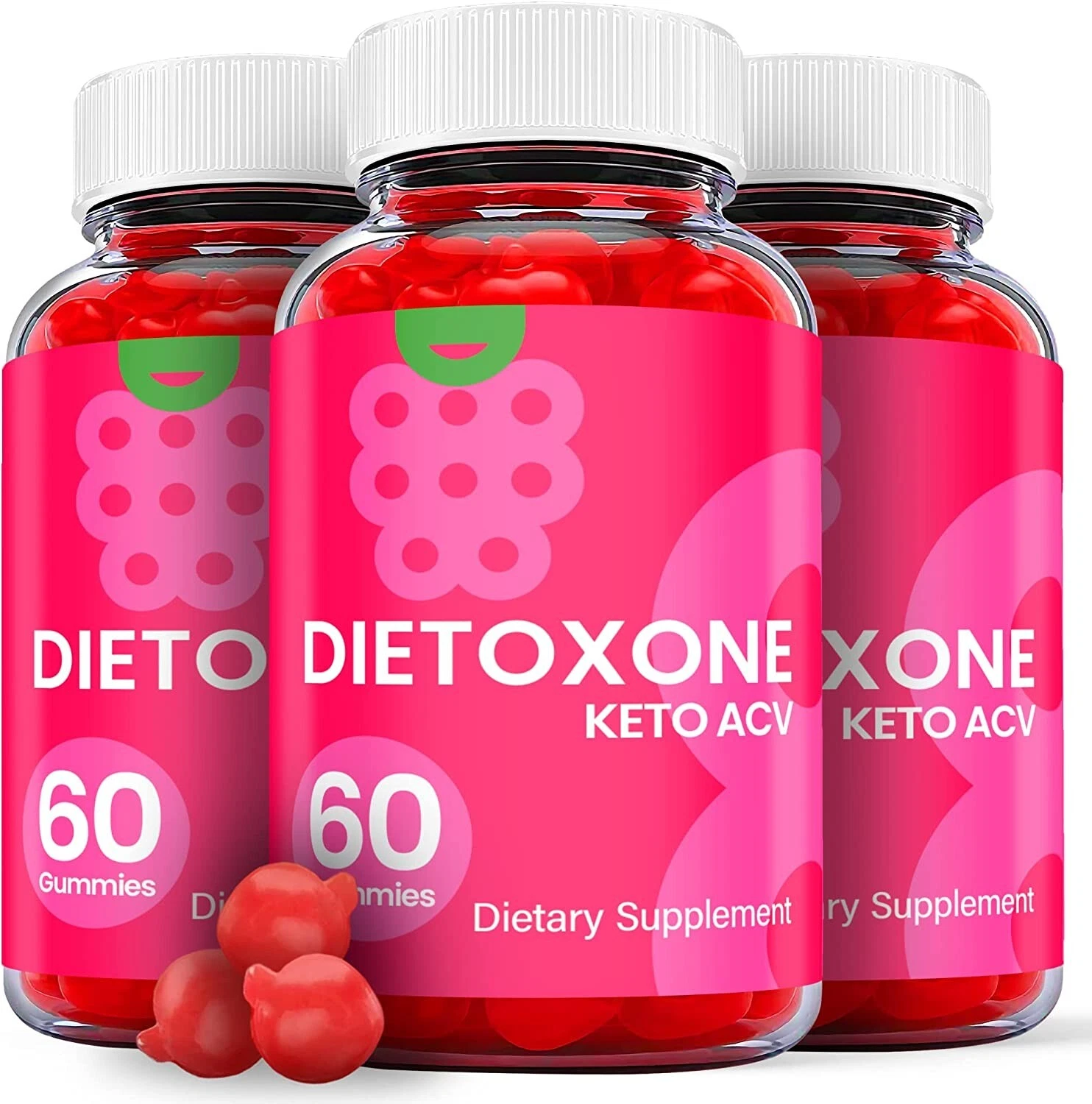 (3 Pack) Dietoxone Keto Gummies - Dietoxone Keto ACV Gummies Weight Loss - 180