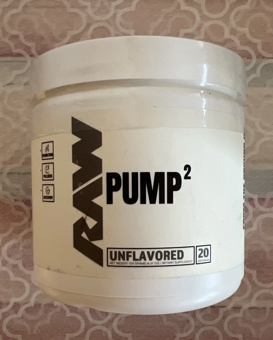 RAW Pump 2 Unflavored, 4.37 oz 20 Servings GLYCERSIZE 65% Exp 01/26