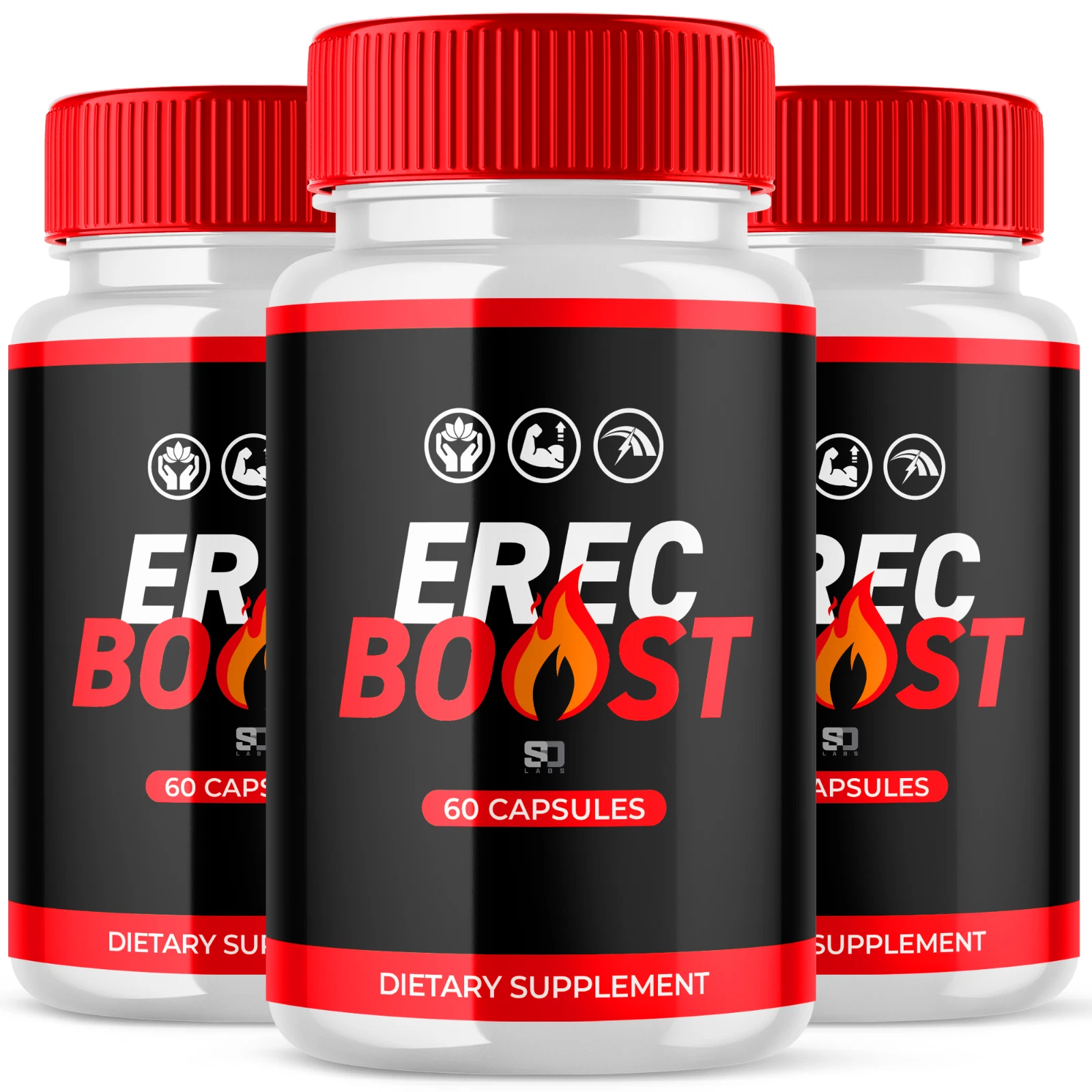 (3 Pack) Erec Boost Pills, Maximize Energy, Vitality & Stamina 180 Capsules