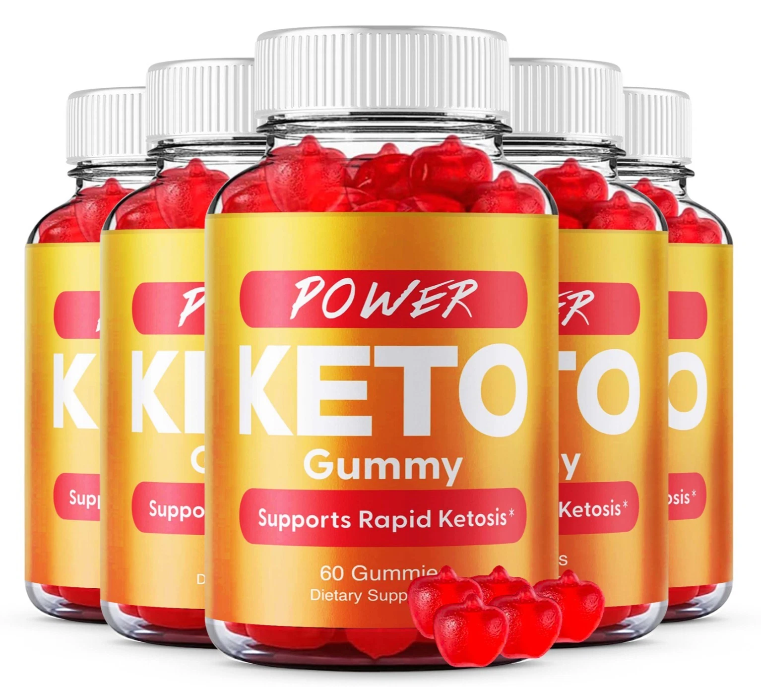 Power Keto Chew Gummies Supports Rapid Ketosis Supplement (300 Gummies) 5-Pack
