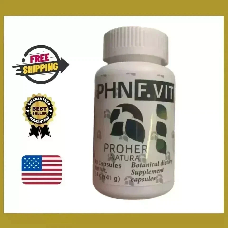 PROHER NATURA PHN Figure F VIT 100% NATURAL QUEMADOR DE GRASA 90 Capsules (New).