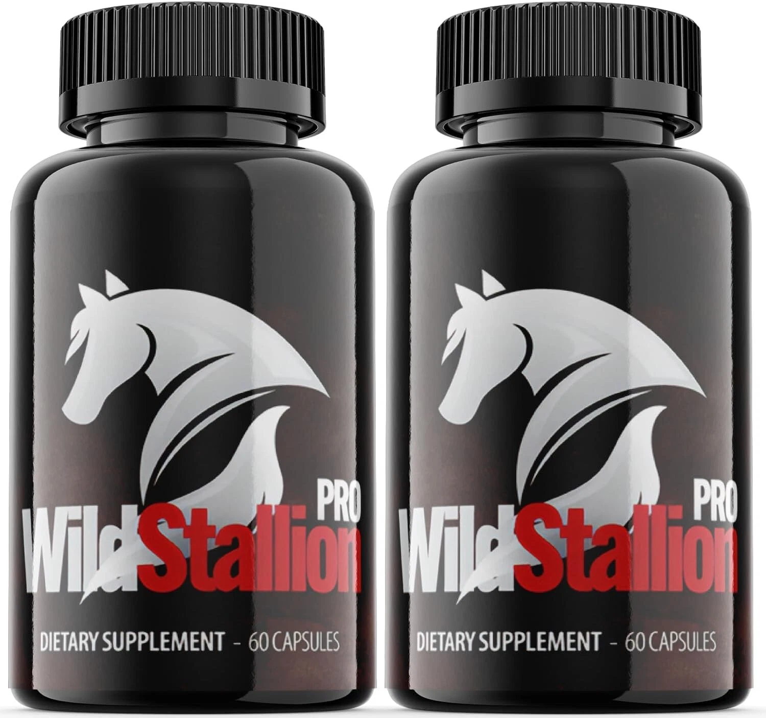 (2 Pack) Wild Stallion Pro - Male Vitality Supplement Pills, Vegan -120 Capsules