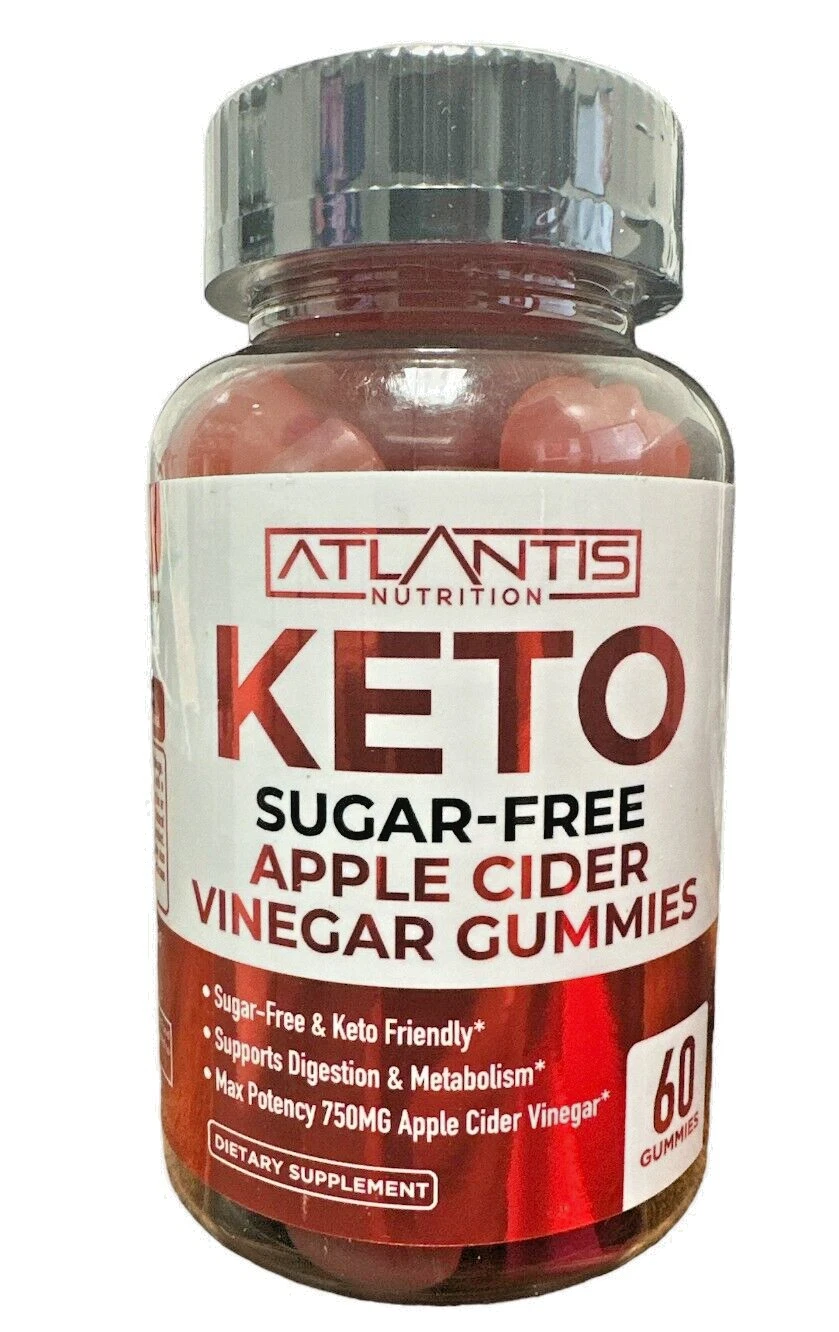 Sugar-Free Keto ACV Gummies for Weight Loss with 750MG ACV 60ct Exp:02/25
