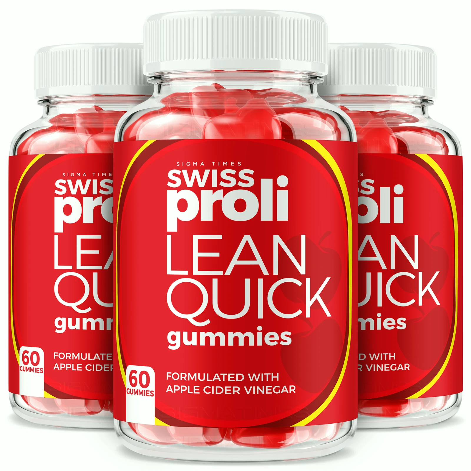 (3 Pack) Swiss Proli Lean Quick Gummies - Apple Cider Vinegar Gummy Weight Loss
