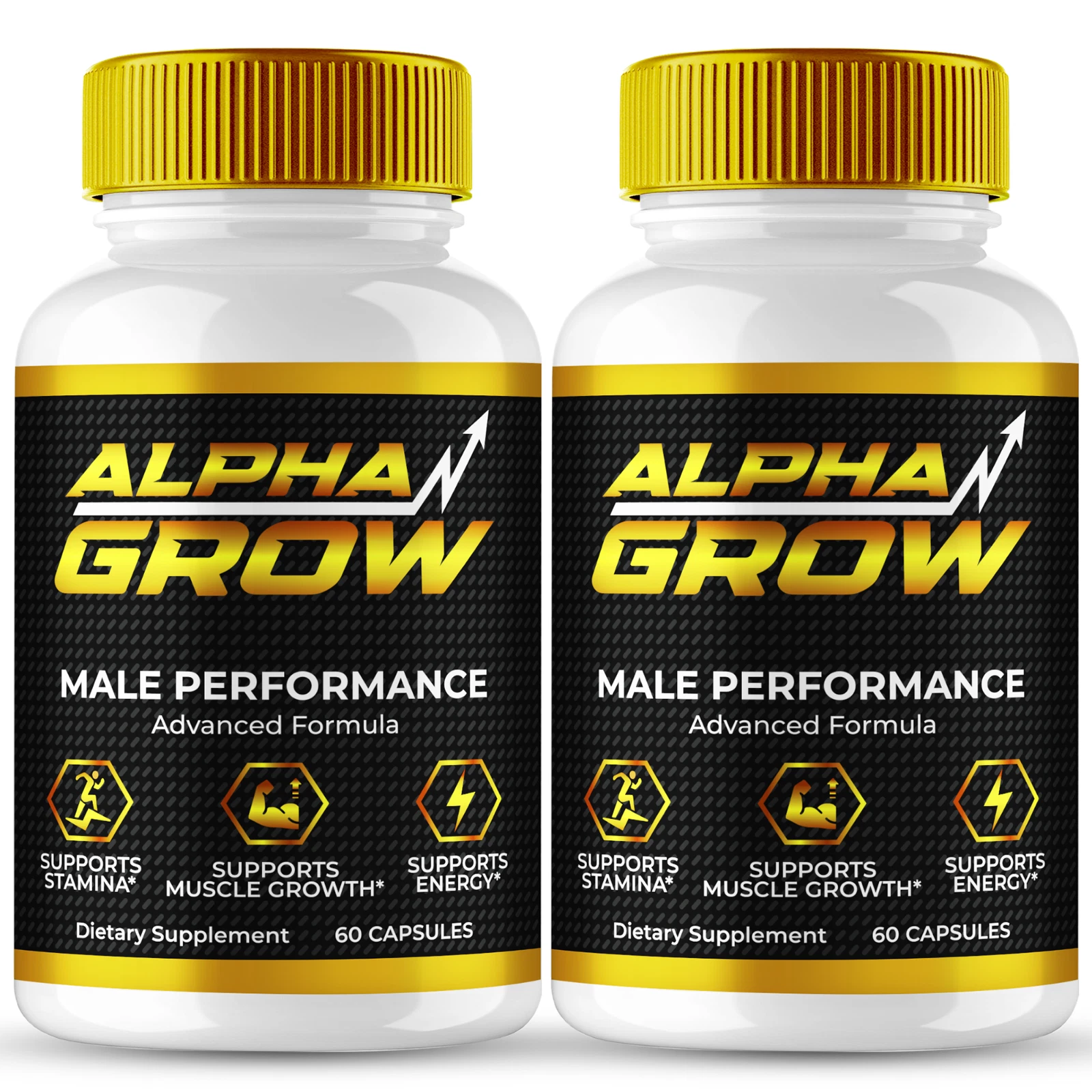 (2 Pack) Alpha Grow for Men, AlphaGrow Advanced Male Performance & Energy Pills