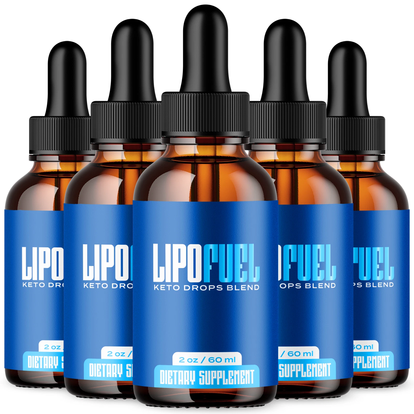 Lipofuel Drops Advanced Formula Supplement Natural Daily Vitamin ( 5 Pack )