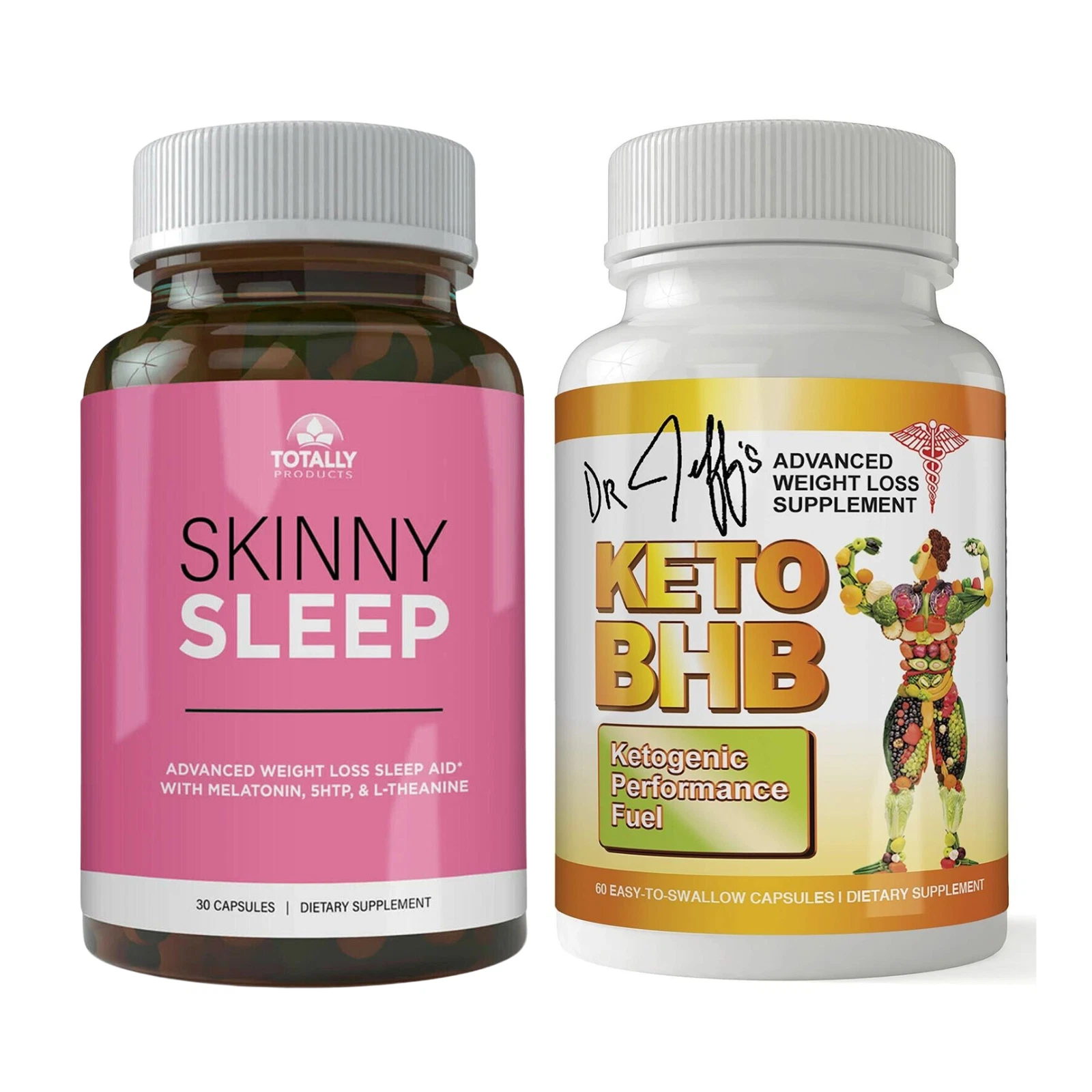 Skinny Sleep Aid Weight Loss Supplements Keto BHB Fat Burner Ketogenic Diet Pill