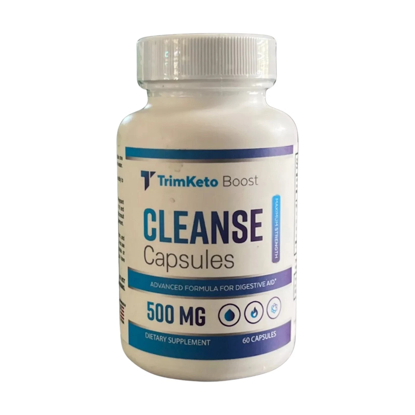 TrimKeto Boost Cleanse Capsules 500mg 60ct Digestive Detox Support USA EXP 01/26