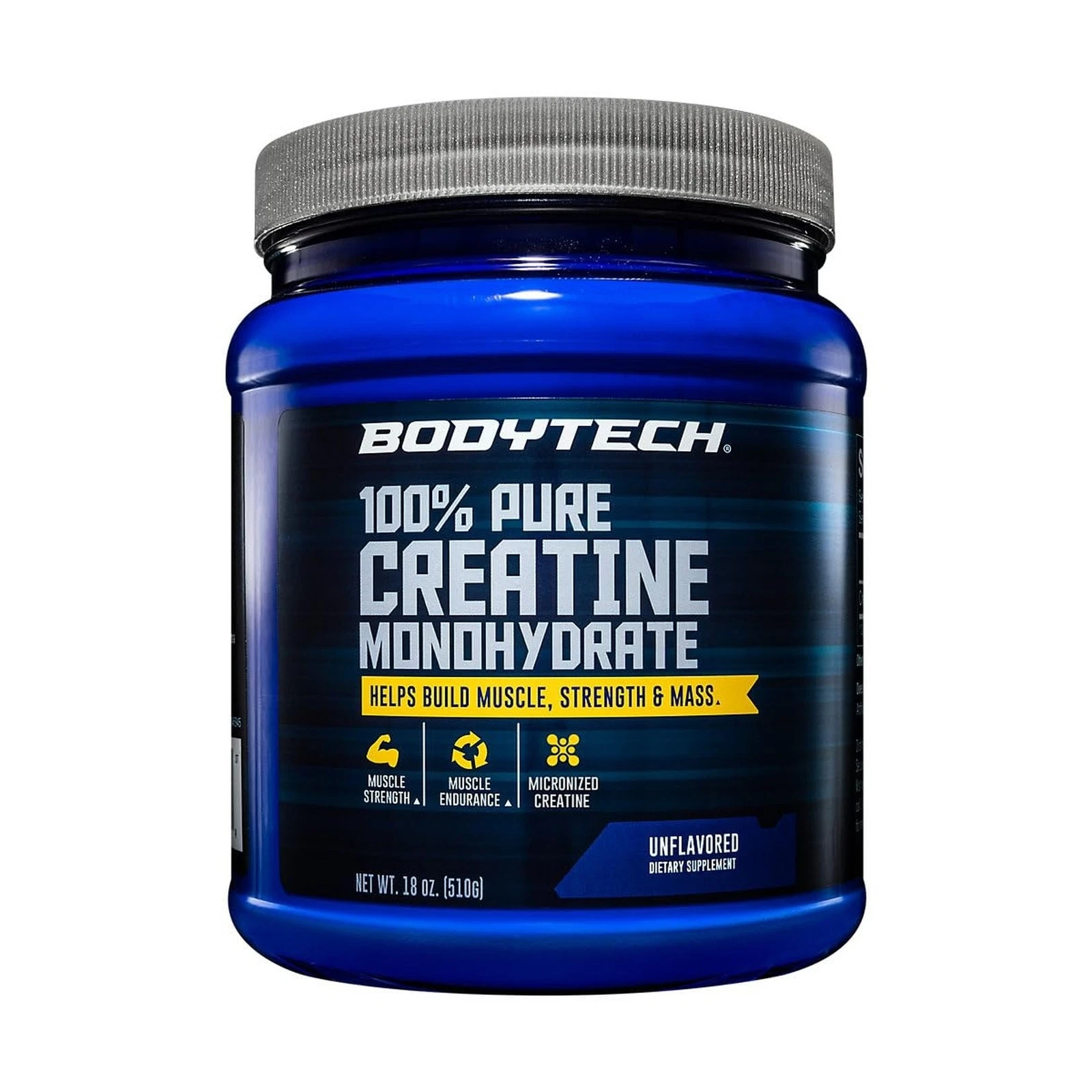 BodyTech 100% Pure Creatine Monohydrate Powder - Premium Micronized Creatine ...