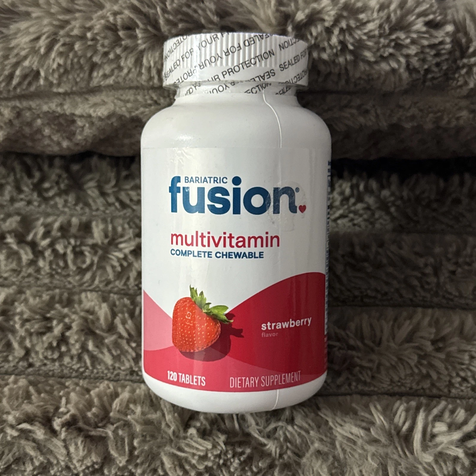 Bariatric Fusion STRAWBERRY Complete Chewable Multivitamin 120 Tablets 12/25+