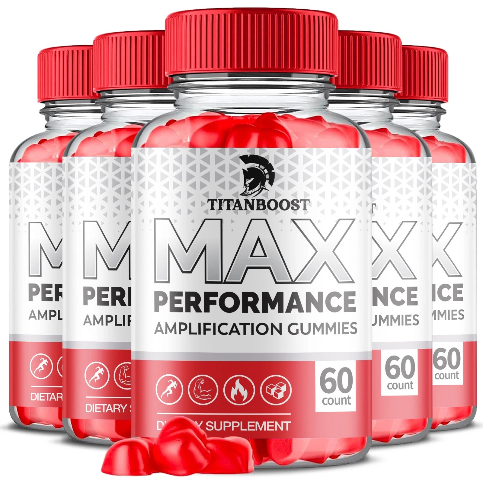 (5 Pack) Titan Boost Gummies, Titan Boost Overall Wellness Support (300 Gummies)