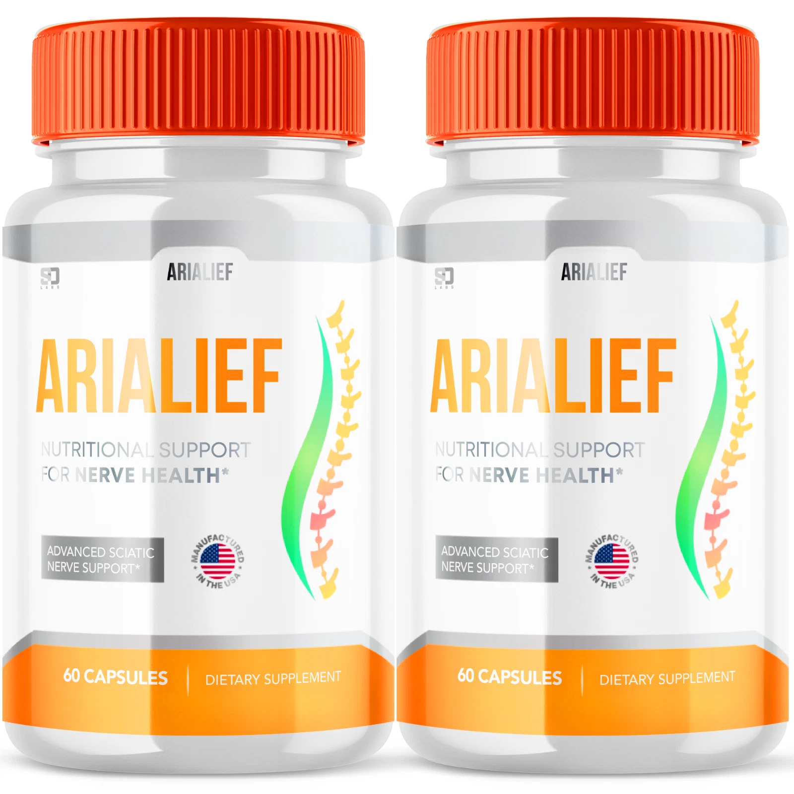 (2 Pack) AriaLief Brain Pills - Nerve Health & Cognitive Support Supplement