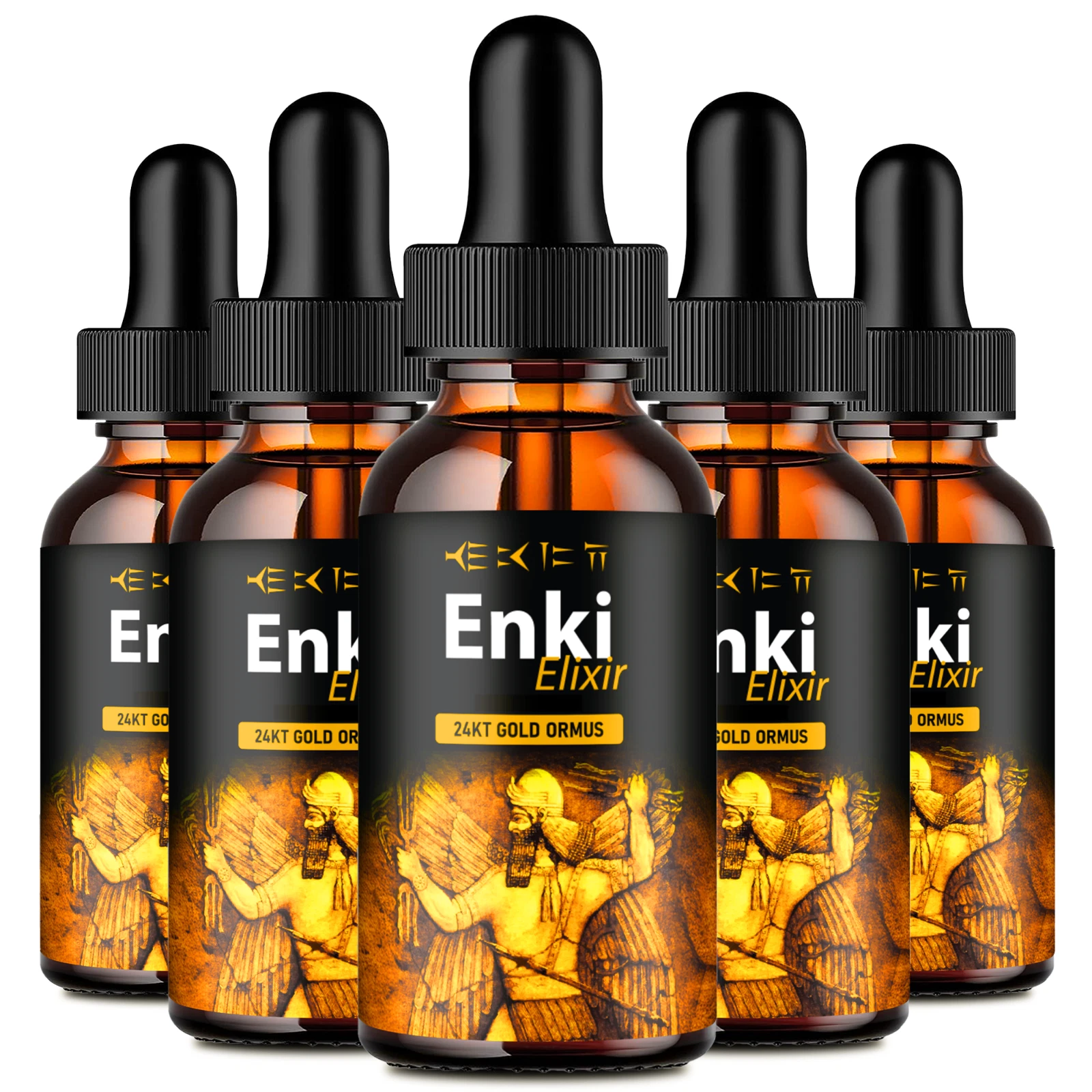 (5 Pack) Enki Elixir Blood Drops – EnkiElixir Blood Supplement Liquid Drop