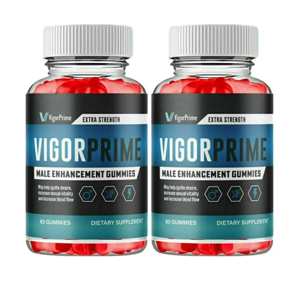 VigorPrime Gummies Extra Strength Gluten-Free Supplement (120 Gummies) 2-Pack
