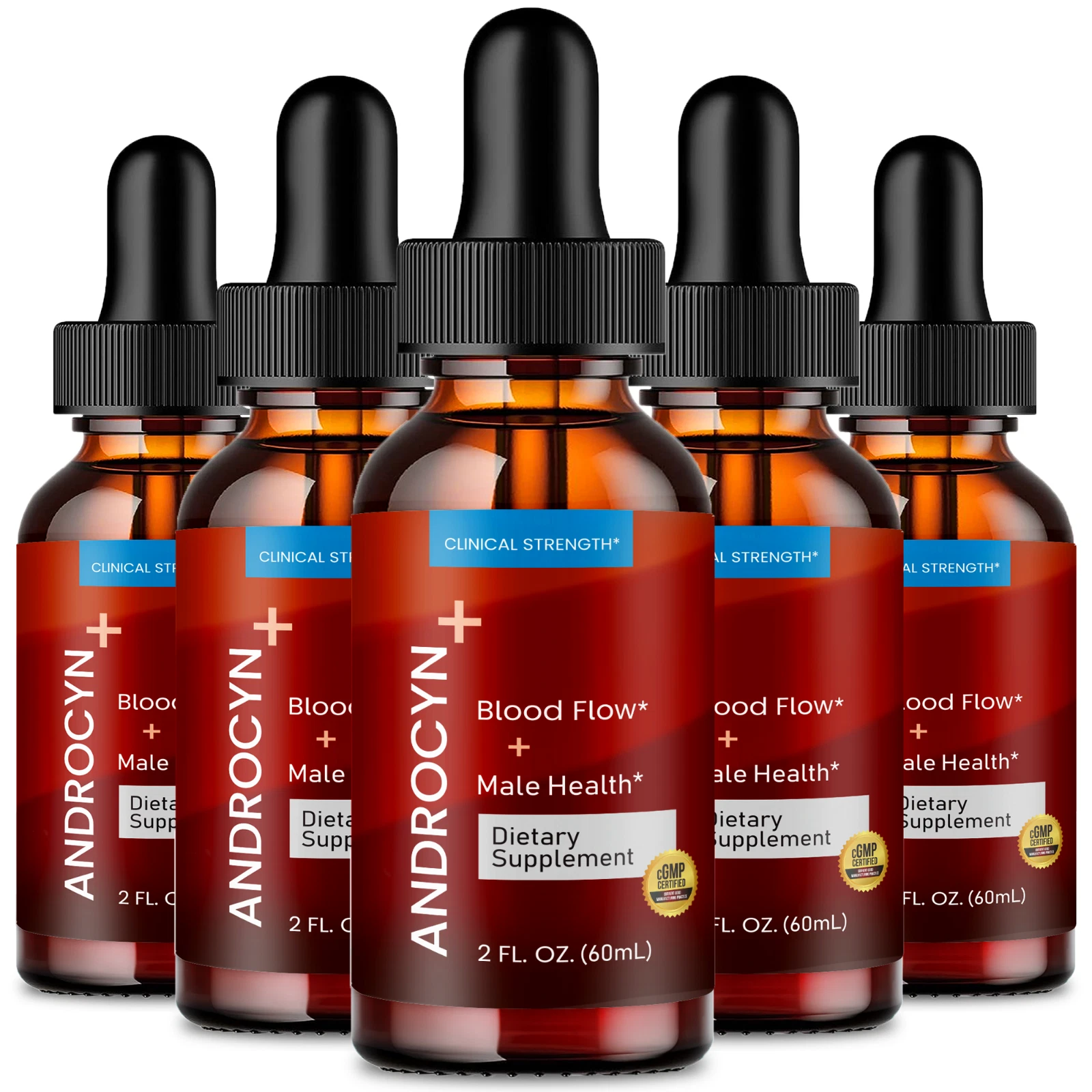 Androcyn Drops, Androcyn Prostate Health Supplement Liquid Drops (5 Pack)