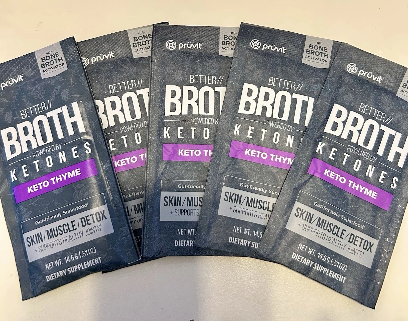 Pruvit Better Broth/Keotones-5 Keto Thyme Flavor. All Expired, But Still Soft