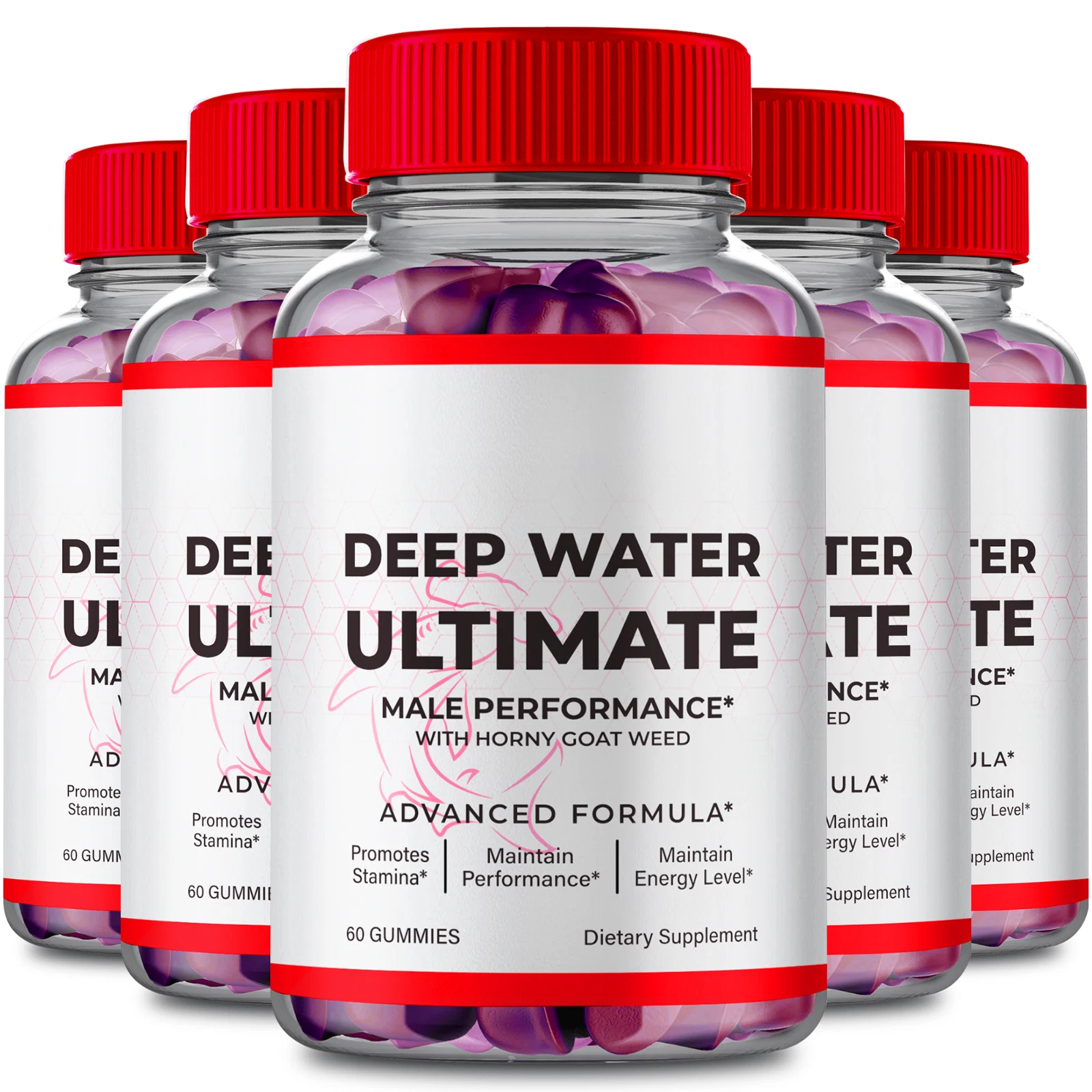 (5 Pack) Deep Water Ultimate Enhancement Gummy for Men, DeepWater Male Gummy