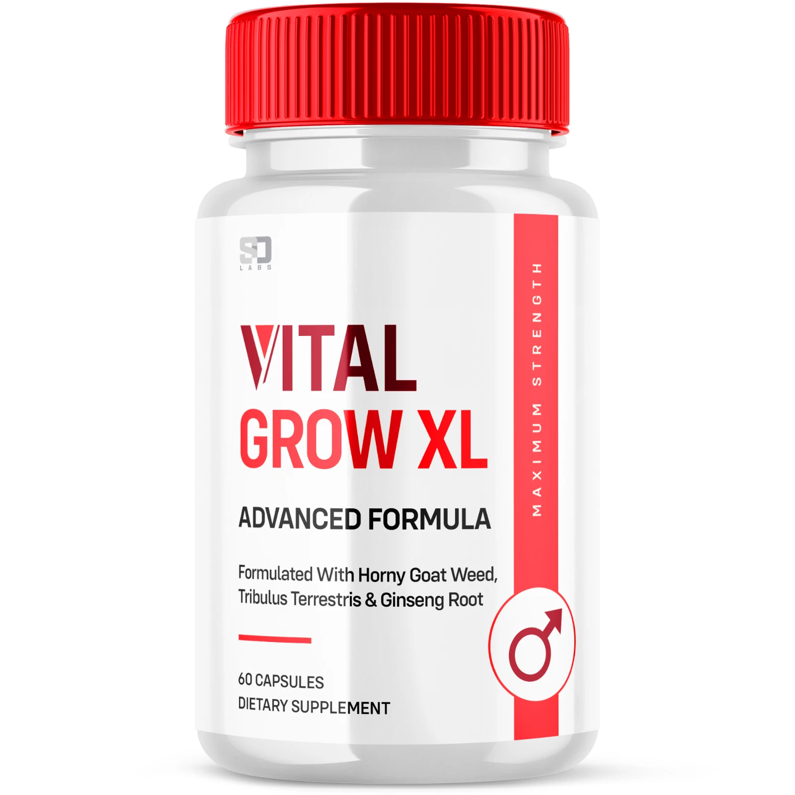 (1 Pack) Vital Grow XL Male Pills - Maximize Energy, Vitality & Stamina 60ct