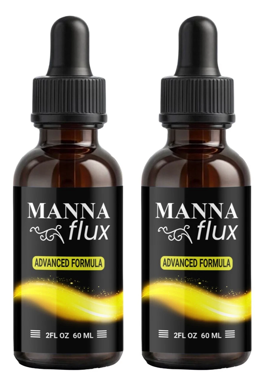 (2 Pack) Manna Flux Weight Loss Drops, Premium MannaFlux Fat-Burning Formula