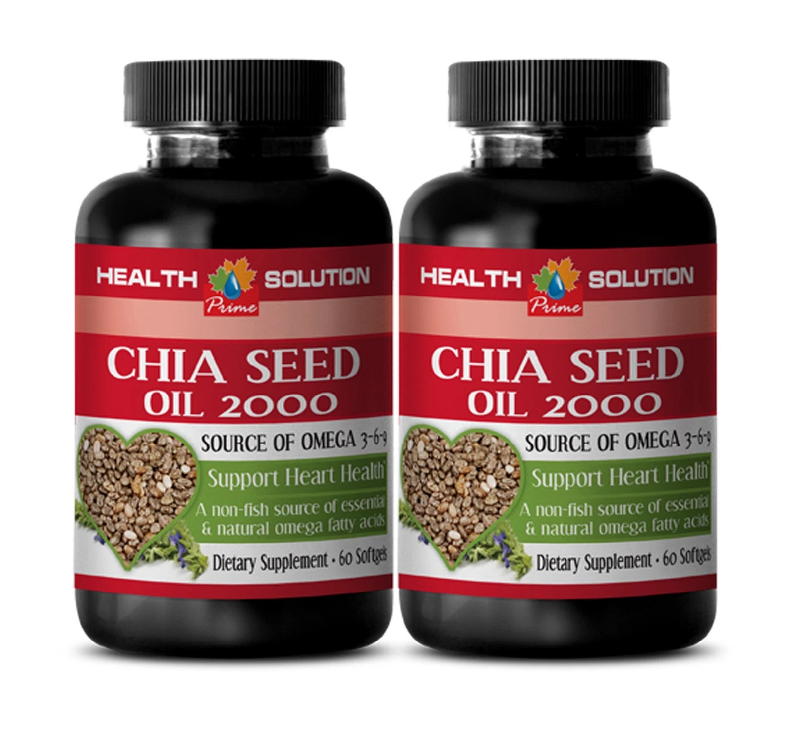fat loss diet - CHIA SEED OIL 2000- chia seeds bulk - 2 Bottles (120 Softgels)