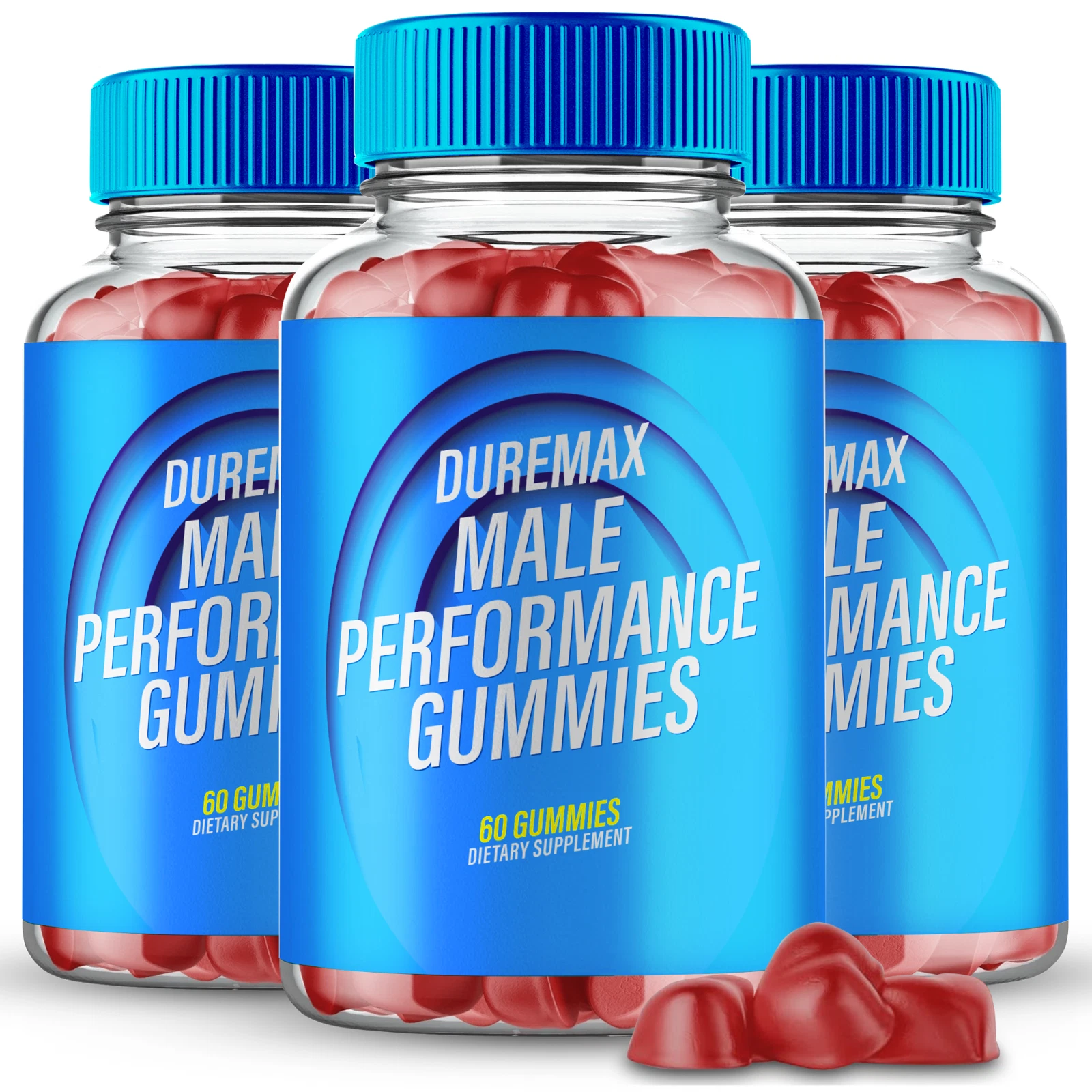 (3 Pack) Duremax Male Gummies, Dure Max Men Performance Supplement Gummy