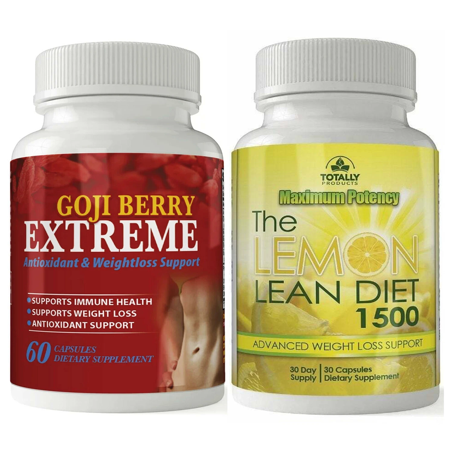 Goji Berry Immune Health Antioxidant & Lemon Lean Weight Loss Dietary Supplement