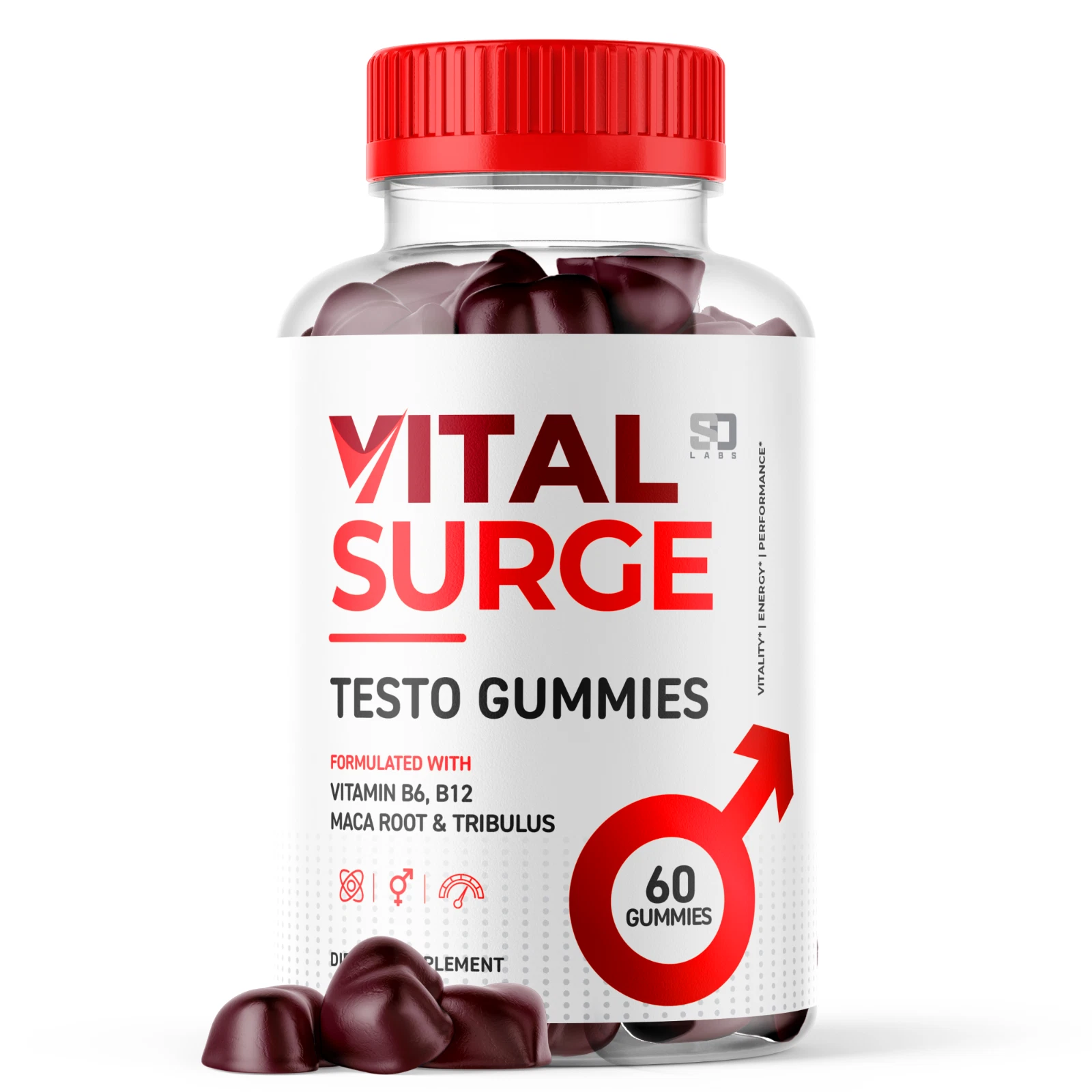 Vital Surge Gummies Supports Performance and Boosts Energy - 1 Pack