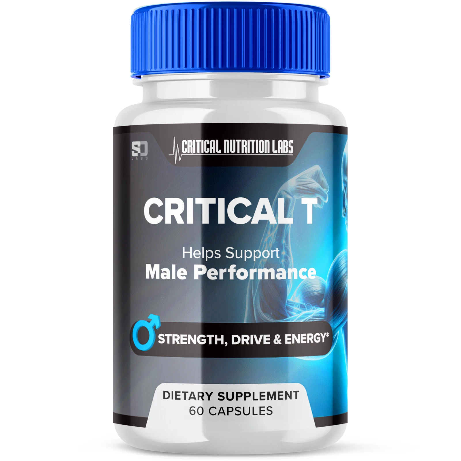 Critical T Male Pills Support Performance, Strength & Daily Energy 60 Capsules