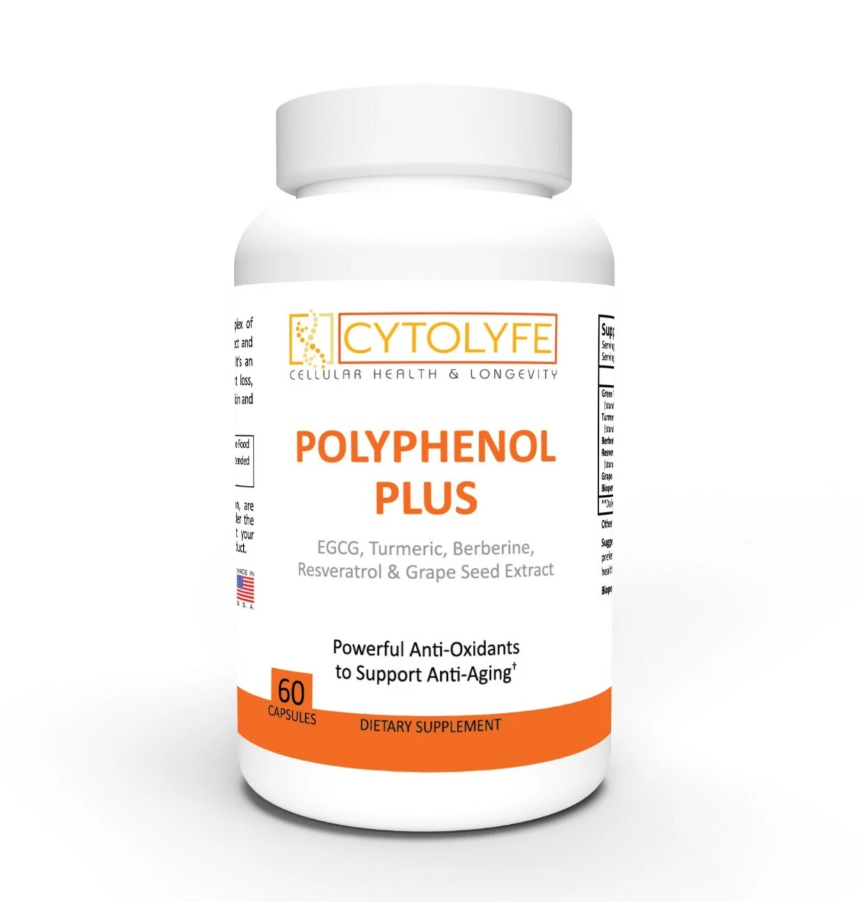 Polyphenol Plus | 60 Caps | Powerful Blend | Mitochondria Support | Anti-Oxidant