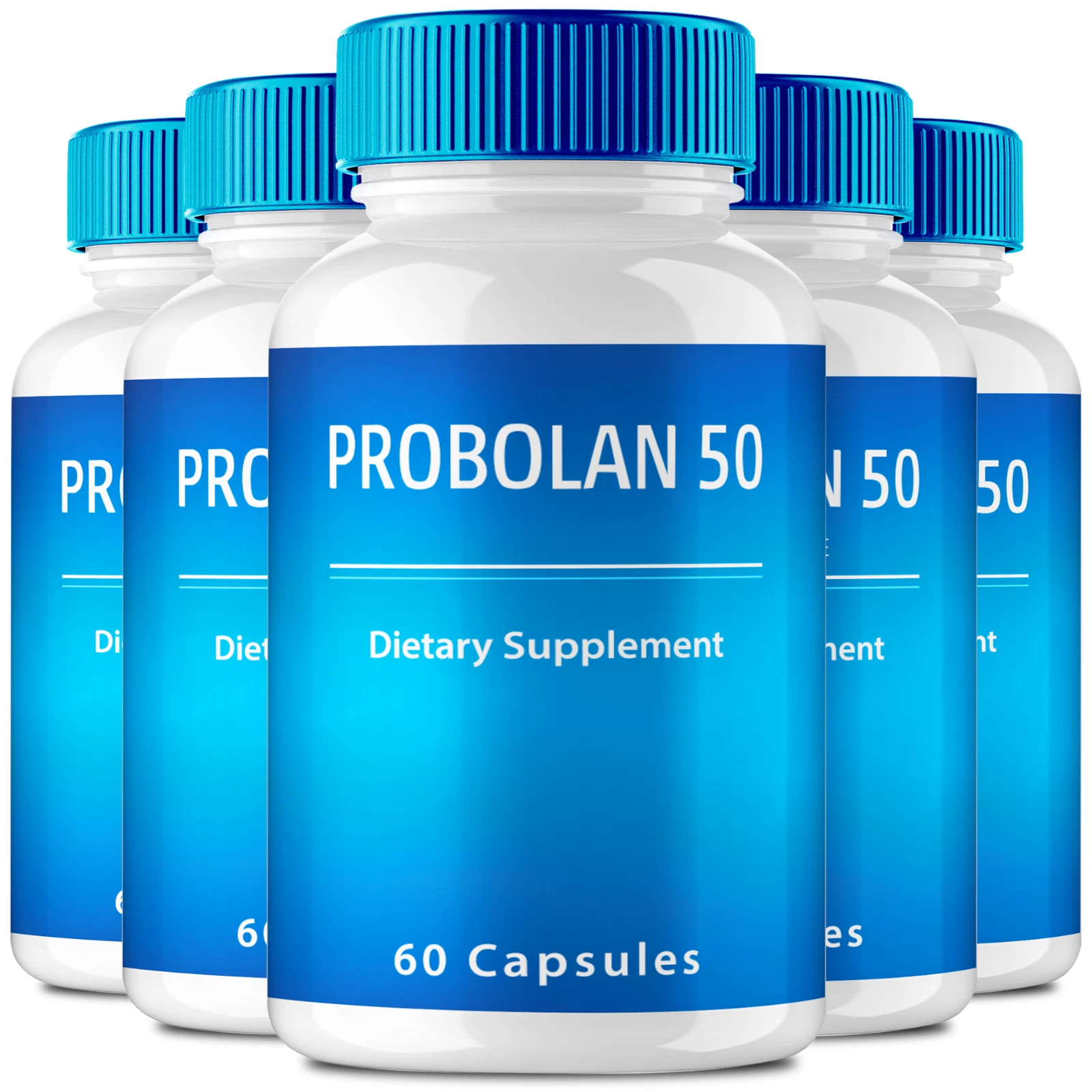 (5 pack) Probolan 50 Capsules for Men - Max Strength Male Supplement Pills