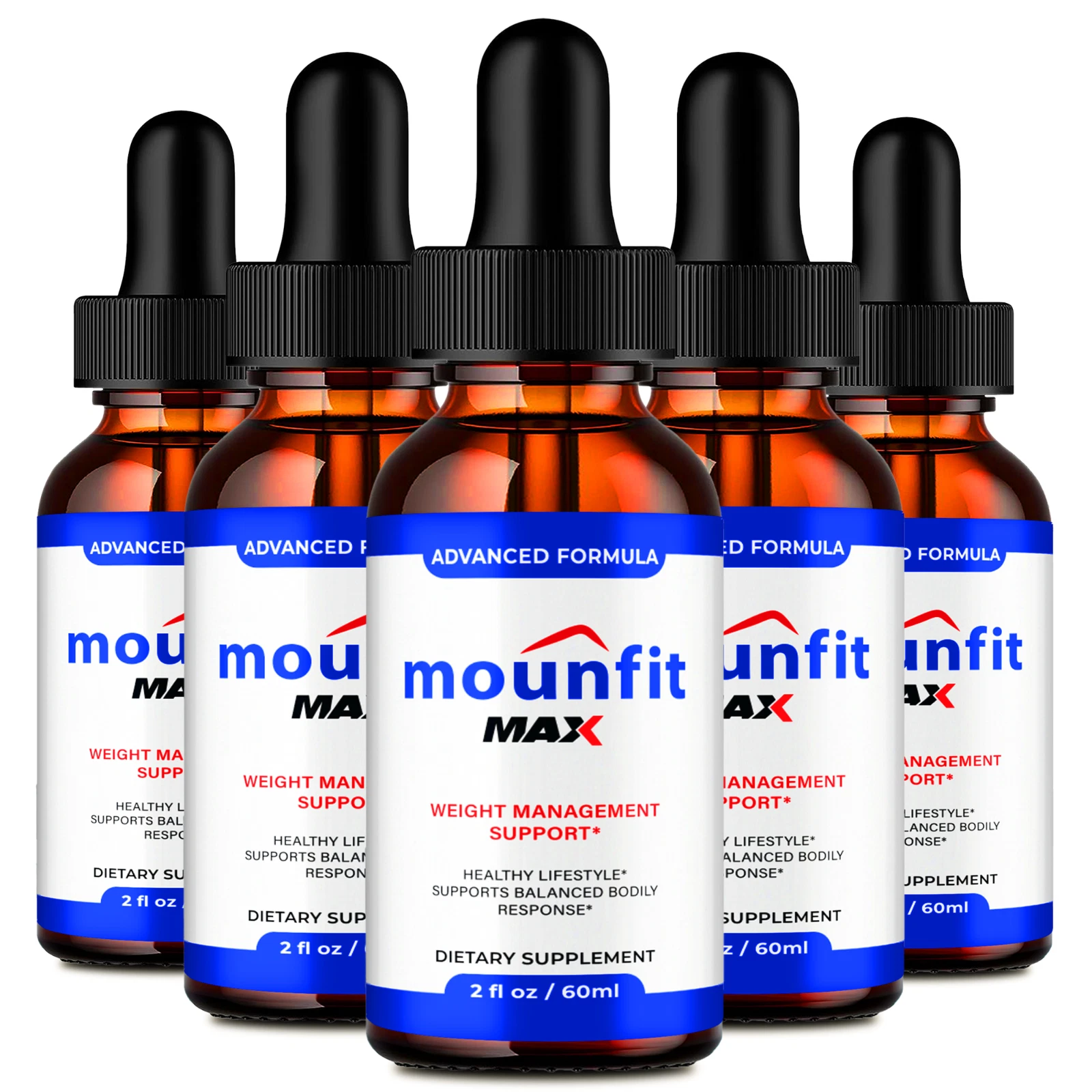 (5 Pack) Mounfit MAX Weight Management Drops, MounfitMAX Keto Supplement Drops