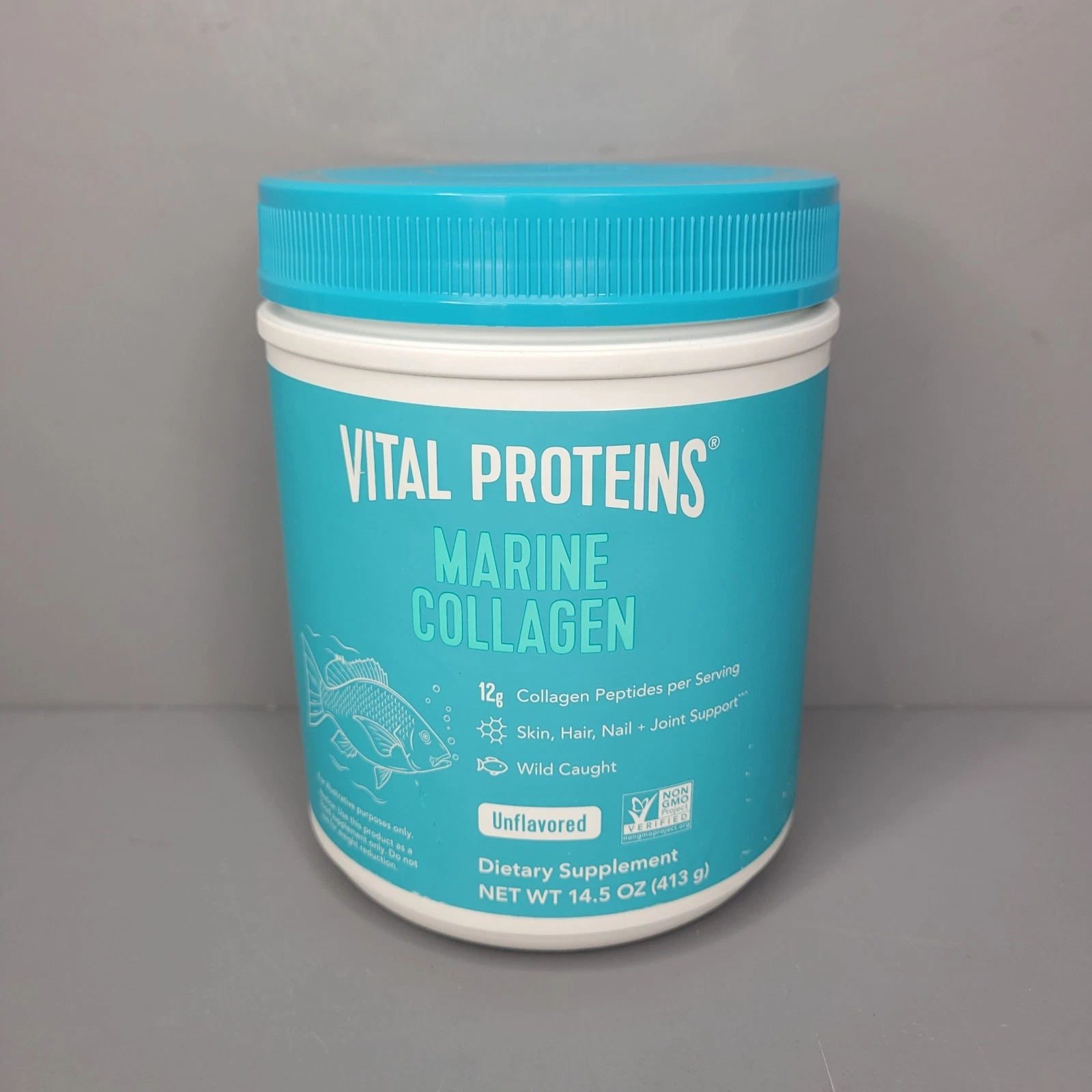 Vital Proteins Marine Collagen. 14.5 oz - Wild Caught Unflavored Exp 01/2027