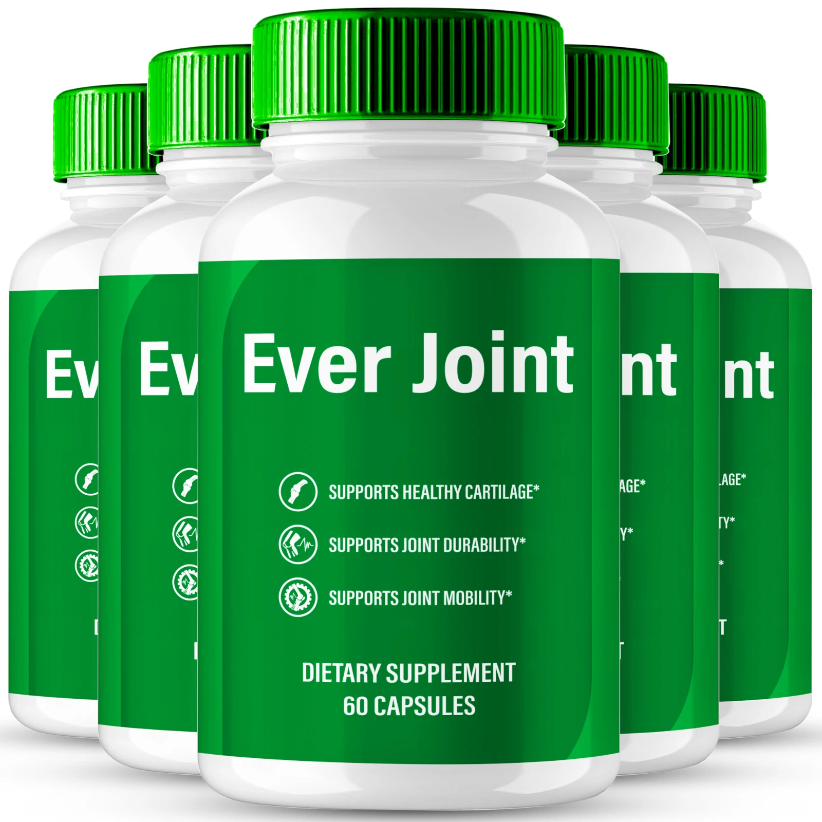(5 Pack) Ever Joint Supplement Capsules for Healthy Bones & Bolster Flexibility