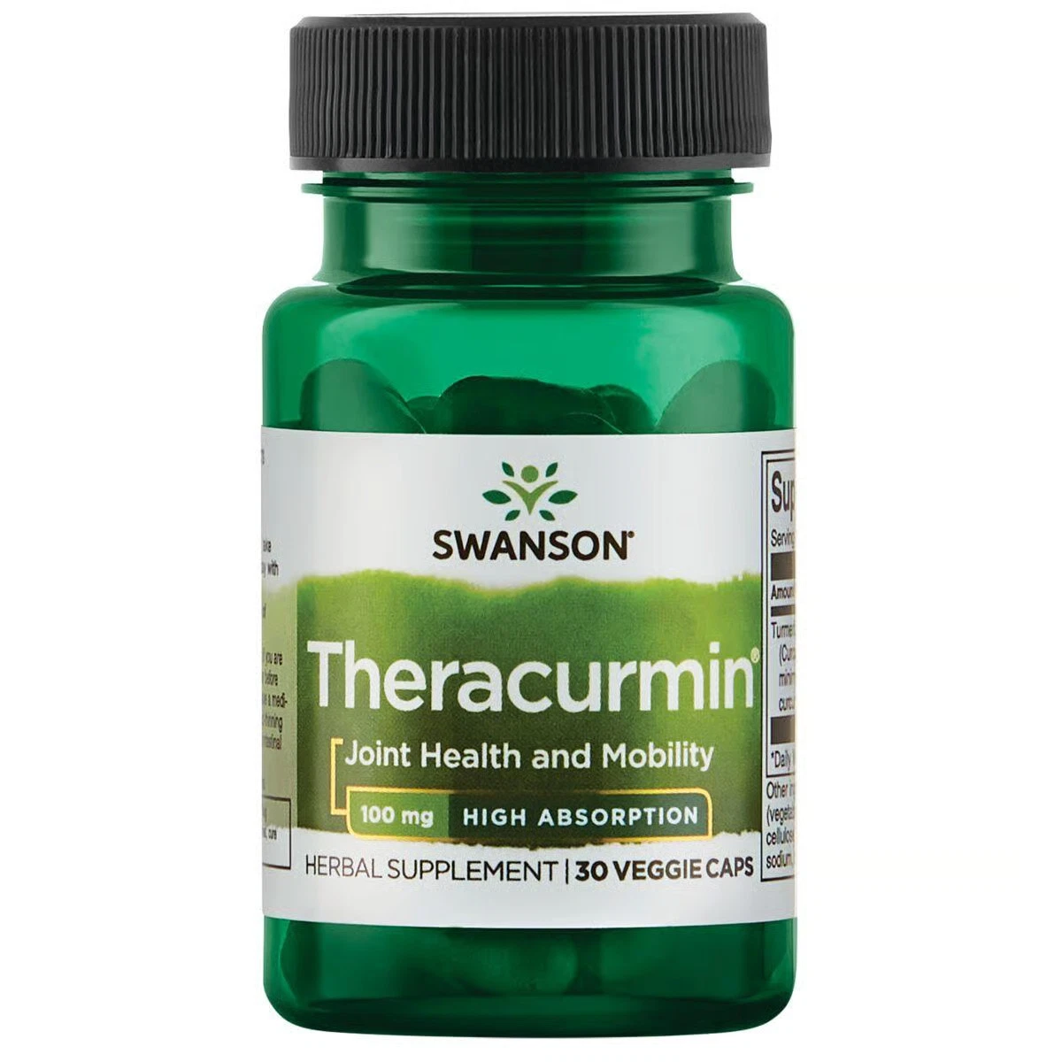 Swanson High Absorption Theracurmin Vegetable Capsules, 100 mg, 30 Count