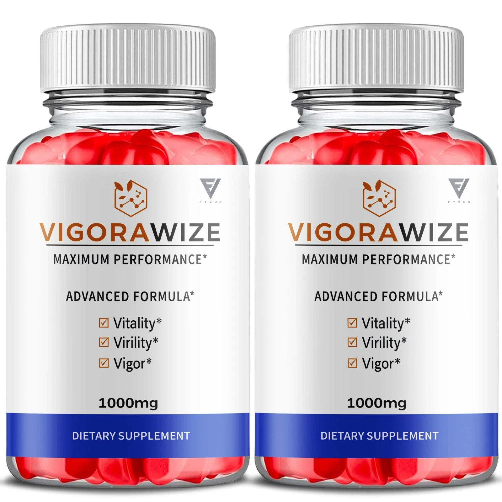 (2 Pack) Vigorawize Gummies, Vigorawize Advanced Performance Gummy (120 Gummies)