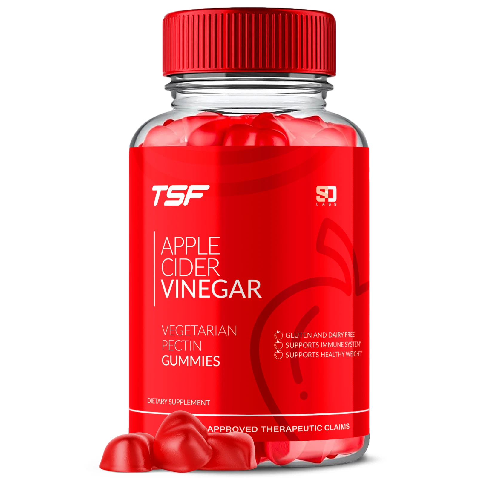 TSF Keto Gummies, The Slim Firm ACV Weight Loss & Fat Burn Gummies (60 Gummies)