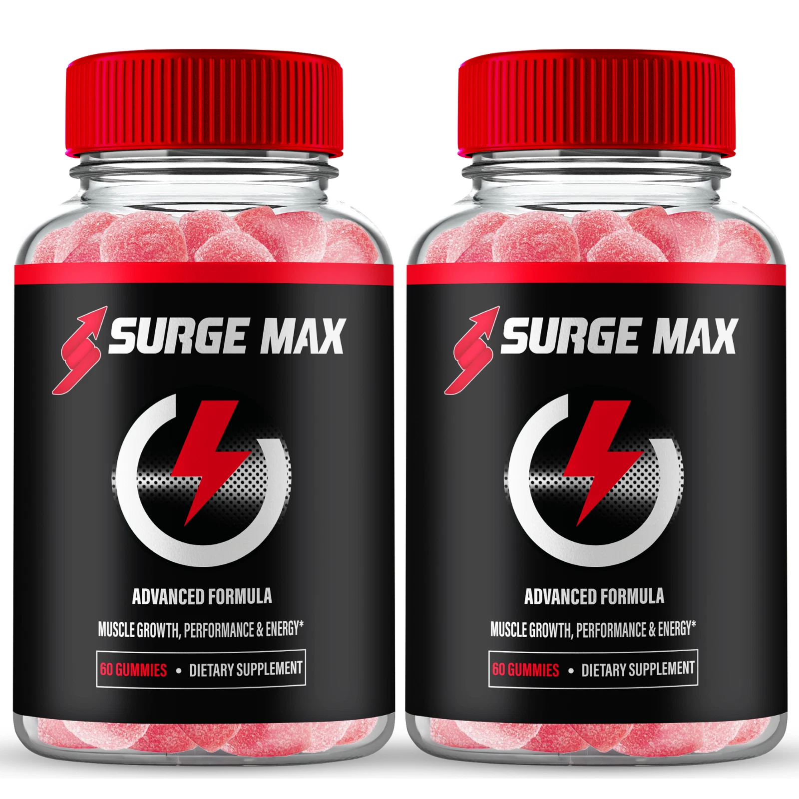 (2 Pack) Surge Max Male Gummies, Official SurgeMax Supplement Gummies for Men