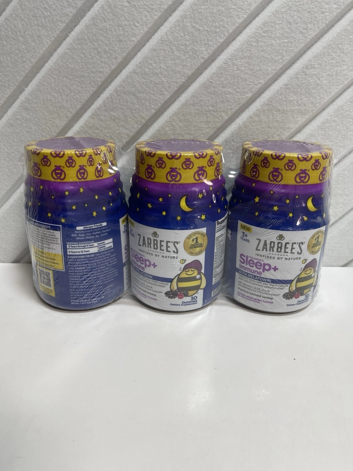 3x Zarbee's Sleep + Immune Gummies 30ct Each (PACK OF 3) EXP:05/26