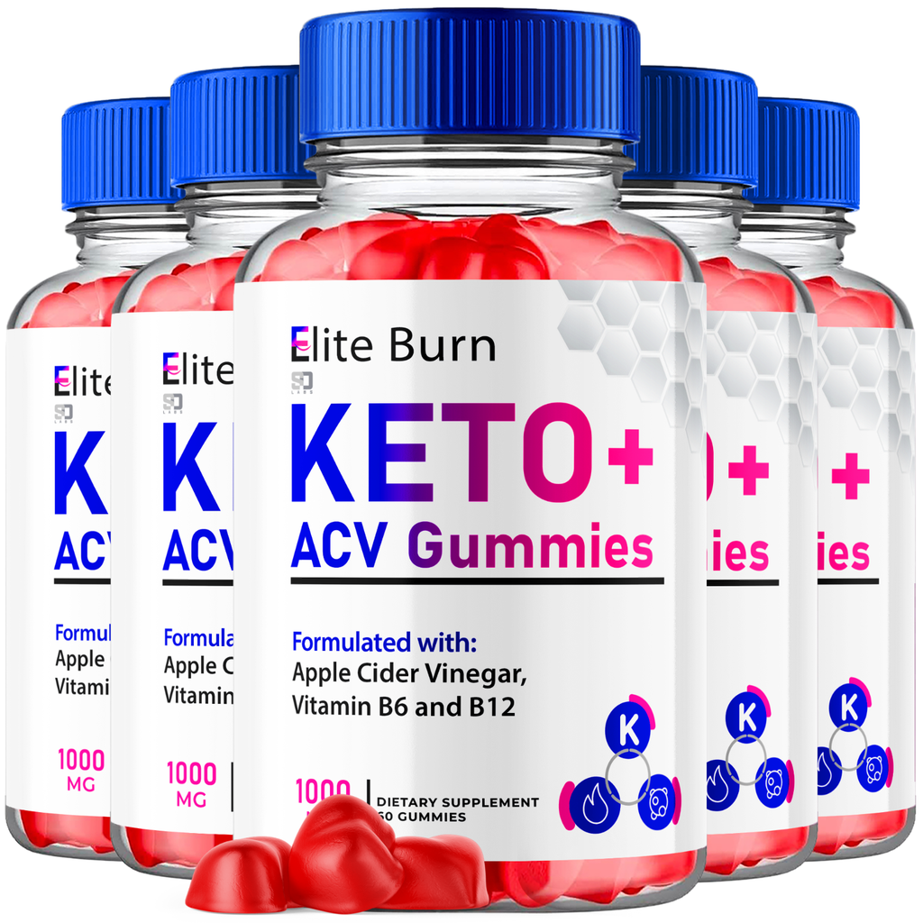 (5 Pack) Elite Burn Keto Gummies, Elite Burn ACV Keto Weight Loss (300 Gummies)