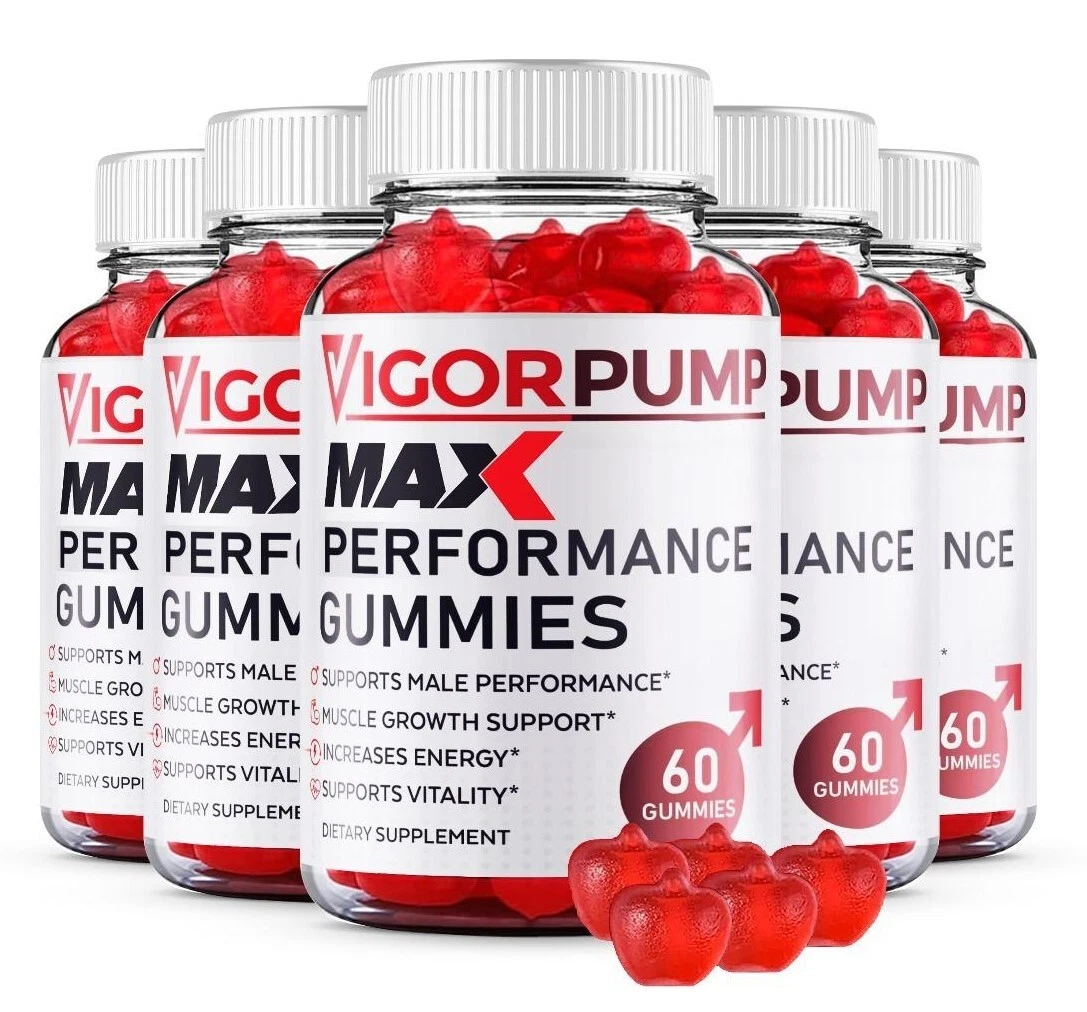 (5 Pack) Vigor Pump MAX Gummies, Vigor Pump Max Performance Supplement