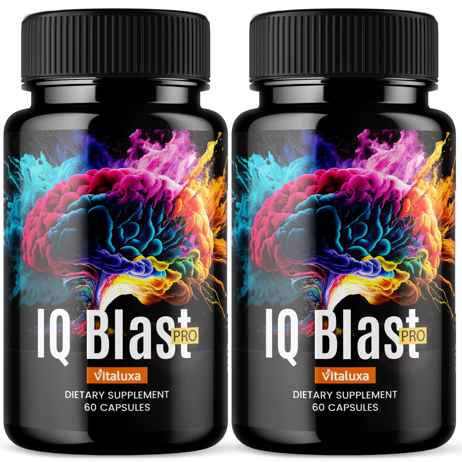 (2 Pack) IQ Blast Pro Brain Supplement for Cognitive Function (120 Capsules)